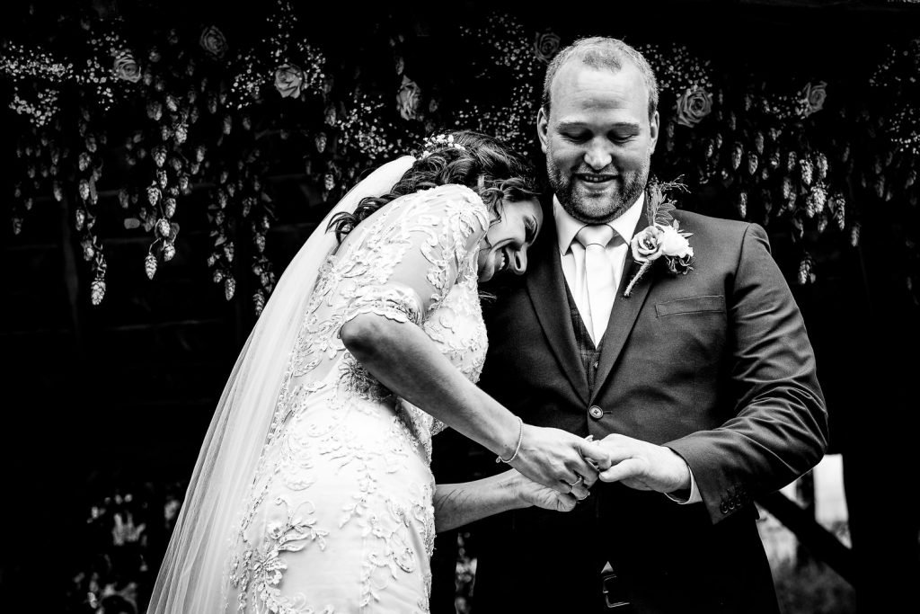 outdoor ceremony at deers leap wedding