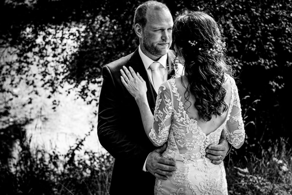 bride and groom photo at deers leap wedding