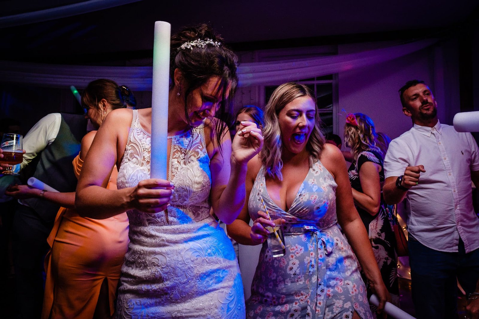 Evening reception at Tawstock Court wedding